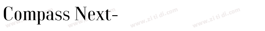 Compass Next字体转换